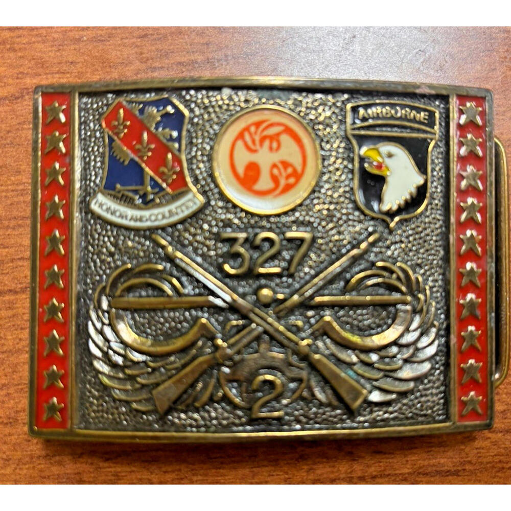 327  Infantry Regiment Belt Buckle Honor and Country Airborne  Air Assault